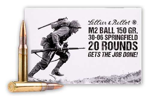 SELLIER & BELLOT 30-06 M1 150GR FMJ 20RD BOX 20 BOXES PER CASE