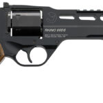Chiappa Firearms 340167 Rhino 60DS Large Frame 9mm Luger 6 Shot, 6" Black Anodized Steel Vent Rib Barrel & Cylinder, Black Anodized Aluminum Frame, Walnut Grip, Concealed Hammer 1 29853