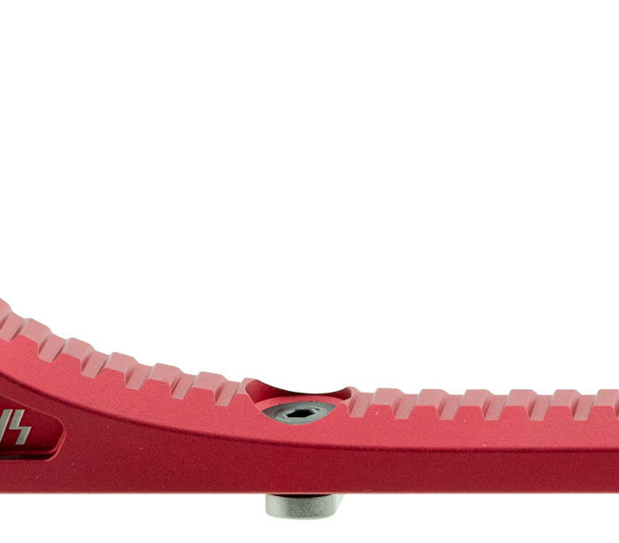 Strike LINKCFGRED Link Curved ForeGrip AR-Platform Red Aluminum