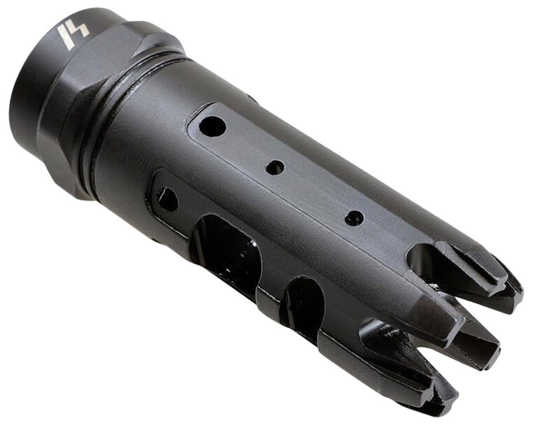 Strike Industries KINGCOMP22 King Comp  Black Steel with 1/2"-28 tpi Threads, 2.62" OAL & 0.87" Diameter for 223 Rem, 5.56x45mm NATO AR-Platform
