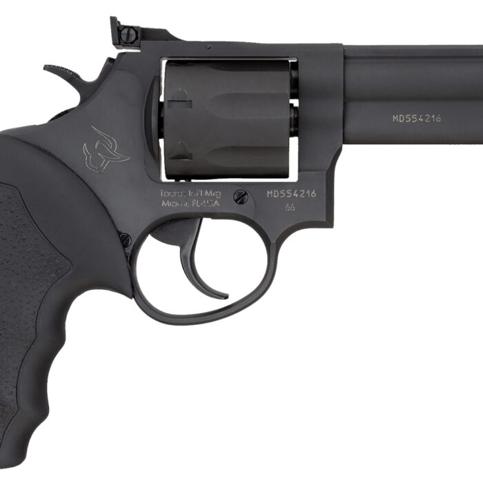 Taurus 2660041 66  38 Special +P Or 357 Mag 7 Shot 4" Barrel, Matte Black Oxide Alloy Steel Cylinder/Frame, Single Action/Double Action Trigger, Rubber Grip, Transfer Bar Safety