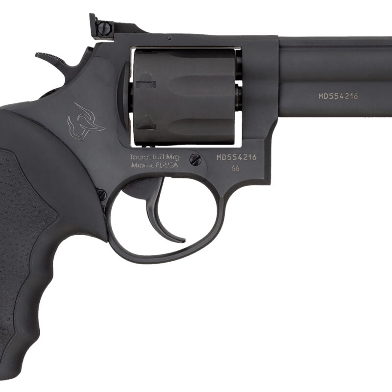 Taurus 2660041 66  38 Special +P Or 357 Mag 7 Shot 4" Barrel, Matte Black Oxide Alloy Steel Cylinder/Frame, Single Action/Double Action Trigger, Rubber Grip, Transfer Bar Safety
