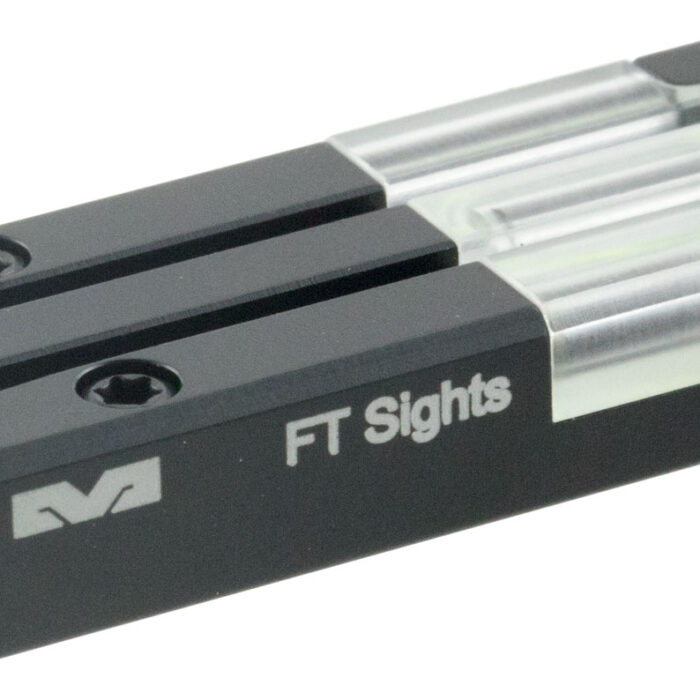Meprolight USA 631303108 FT Bullseye Rear Sight Green Tritium FO/Black Frame Fits Remington R1, Dovetail Mount