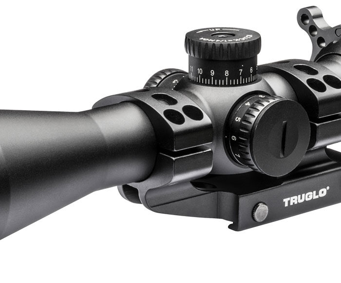 TruGlo TG-8539TLR Eminus  Black Anodized 3-9x42mm 30mm Tube Dual Illuminated (Green/Red)TacPlex MOA Reticle