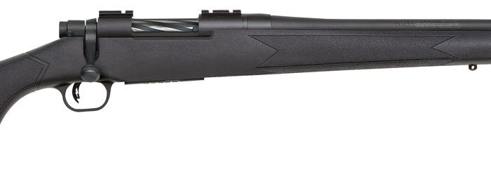 Mossberg 27909 Patriot  Full Size 6.5 Creedmoor 5+1 22" Matte Blued Fluted Barrel, Matte Blued Stainless Steel Receiver Drilled & Tapped, Black Fixed Synthetic Stock, Right Hand