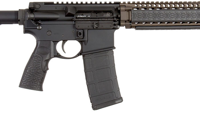 Daniel Defense 0208806027055 DDM4 M4A1 *CA Compliant 5.56x45mm NATO 14" 10+1 Black Hard Coat Anodized 6 Position w/SoftTouch Overmolding Stock with Flat Dark Earth Handguard