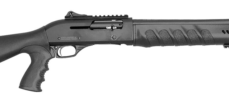 Rock Island X4 Tact LI-ON Full Size Frame 12 Gauge Semi-Auto 3" 4+1 18.50" Black Steel Barrel, Black Anodized Aluminum Receiver, Black Fixed w/Pistol Grip Synthetic Stock