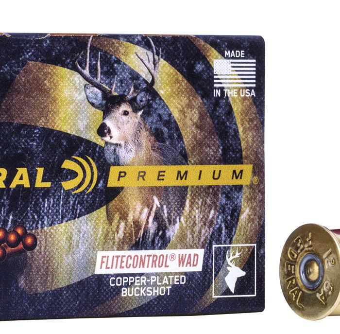 Federal PFC15400 Premium Vital-Shok 12Gauge 2.75" 9Pellets 00BuckShot 5 Per Box/50 Case
