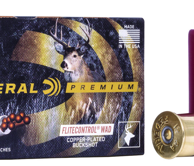 Federal PFC15400 Premium Vital-Shok 12Gauge 2.75" 9Pellets 00BuckShot 5 Per Box/50 Case