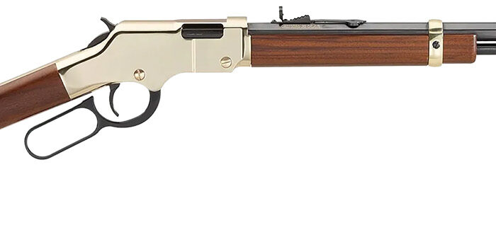 Henry H004M Golden Boy  22 WMR Caliber with 12+1 Capacity, 20.50" Blued Barrel, Brasslite Metal Finish & American Walnut Stock Right Hand (Full Size)
