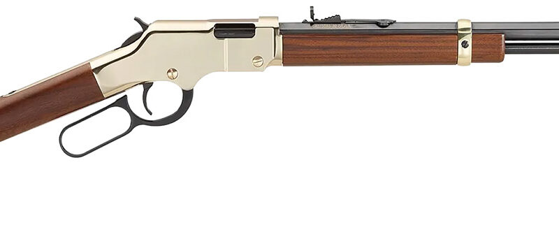 Henry H004M Golden Boy  22 WMR Caliber with 12+1 Capacity, 20.50" Blued Barrel, Brasslite Metal Finish & American Walnut Stock Right Hand (Full Size)