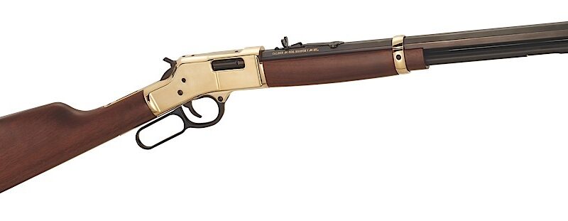 Henry H006M327 Big Boy Classic Full Size 327 Federal Mag 10+1 20" Blued Octagon Barrel, Polished Brass Receiver, American Walnut Stock Right Hand