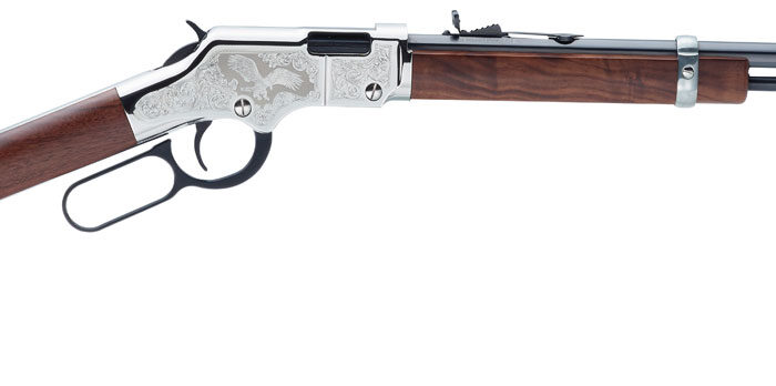 Henry H004SE2 Golden Boy Silver Eagle 2nd Edition Lever Action 22 Short,Long,LR 16 LR/21 Short 20" Octagon Barrel Nickel Plated American Walnut Right Hand