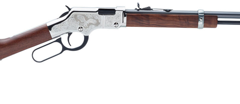 Henry H004SE2 Golden Boy Silver Eagle 2nd Edition Lever Action 22 Short,Long,LR 16 LR/21 Short 20" Octagon Barrel Nickel Plated American Walnut Right Hand