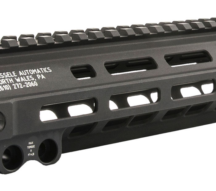 Geissele Automatics 05284B MK8 Super Modular Rail 9.50" M-LOK Style Made of 6061-T6 Aluminum with Black Anodized for AR-Platform