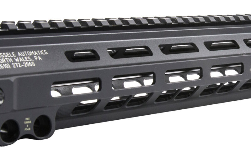 Geissele Automatics 05285B MK8 Super Modular Rail 13.50" M-LOK Style Made of 6061-T6 Aluminum with Black Anodized Finish for AR-Platform