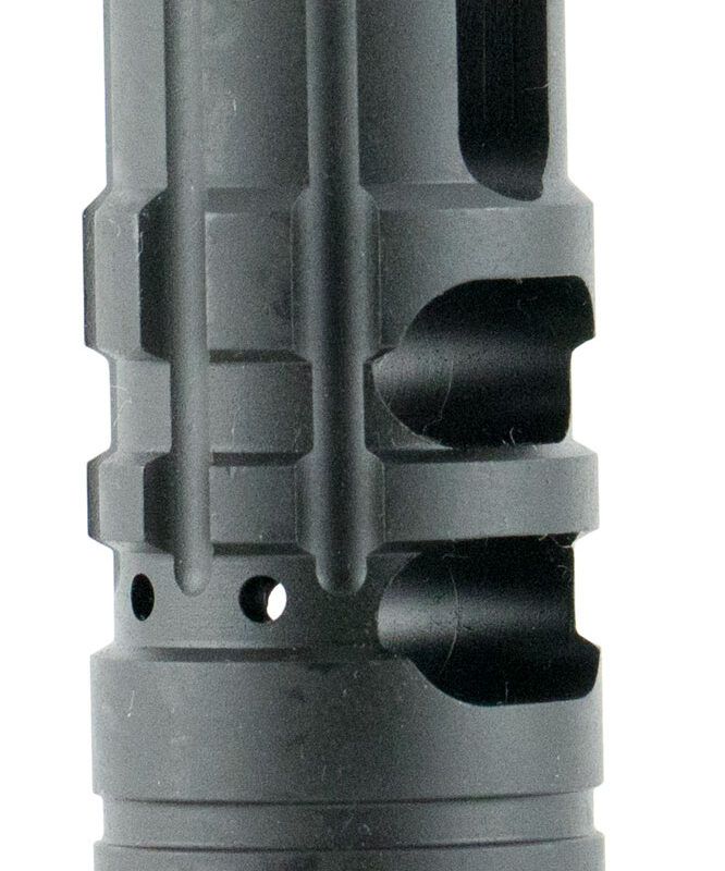 Strike Industries JCOMP2308 JComp Gen 2 Black Steel w/ 5/8"-24 tpi Threads 2.55" OAL 0.87" Diameter 0.34" Diameter 308 Win 7.62x51mm NATO Fits AR-Platform