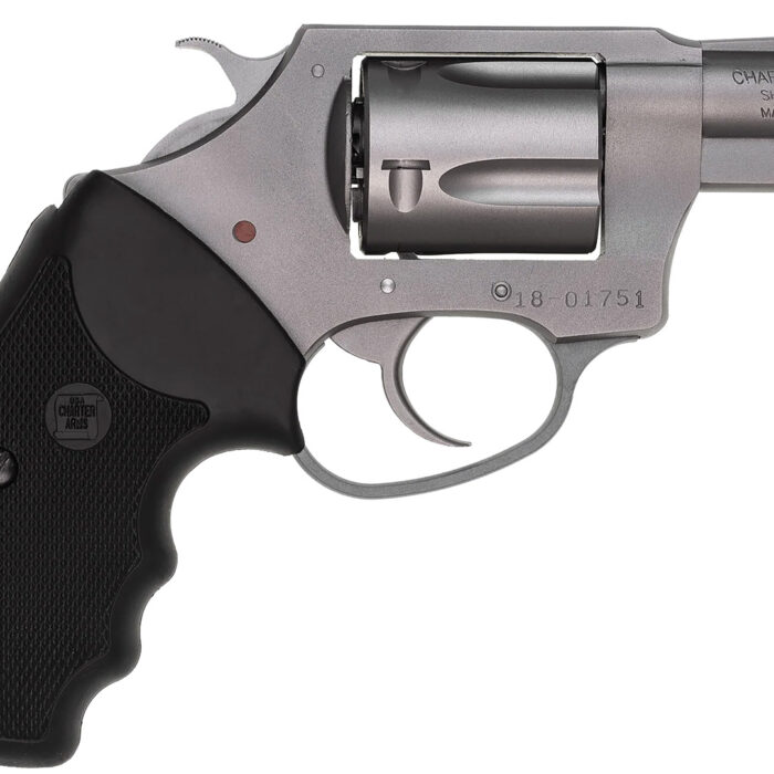Charter Arms 73820 Undercover  Small 38 Special, 5 Shot 2" Matte Stainless Steel Barrel & Cylinder, Aluminum Frame w/Black Finger Grooved Rubber Grip, Exposed Hammer