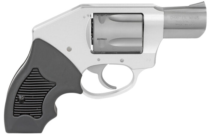 Charter Arms 53811 Off Duty  Small 38 Special, 5 Shot 2" Stainless Steel Barrel & Cylinder, Anodized Aluminum Frame w/Black Finger Grooved Rubber Grip