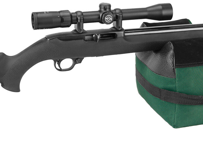 Caldwell 248885 DeadShot Shooter's Bag Empty Dark Green 600D Polyester Front and Rear Bag 8 lbs