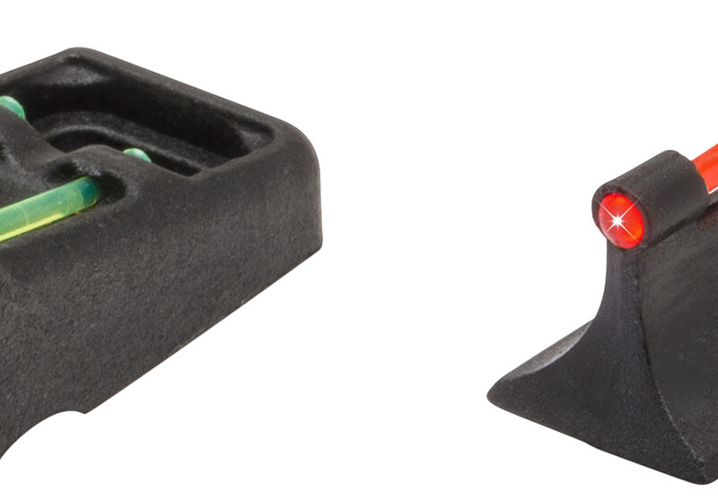TruGlo TG961R Slug Gun Series  Black | Red Fiber Optic Front Sight Green Fiber Optic Rear