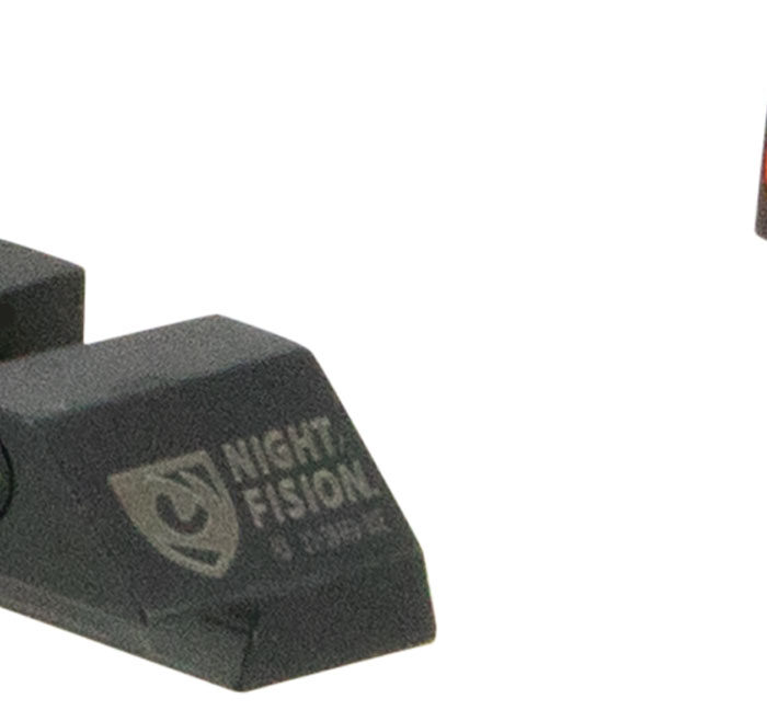 Night Fision GLK001003OGW Tritium Night Sights For Glock  Green Tritium Orange Outline Front Sight- Green Tritium White Outline Rear Sight Glock 17/17L/19/22