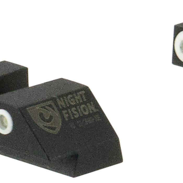 Night Fision GLK003007WGW Tritium Night Sights For Glock  Green Tritium White Outline Front Sight- Green Tritium White Outline Rear Sight Glock 42/43/43X
