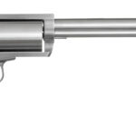 Magnum Research BFR460SW10 BFR Long Cylinder Large Frame 460 S&W Mag 5 Shot, 10" Brushed Stainless Steel Barrel, Cylinder & Frame, Black Rubber Grip, Exposed Hammer 1 42742