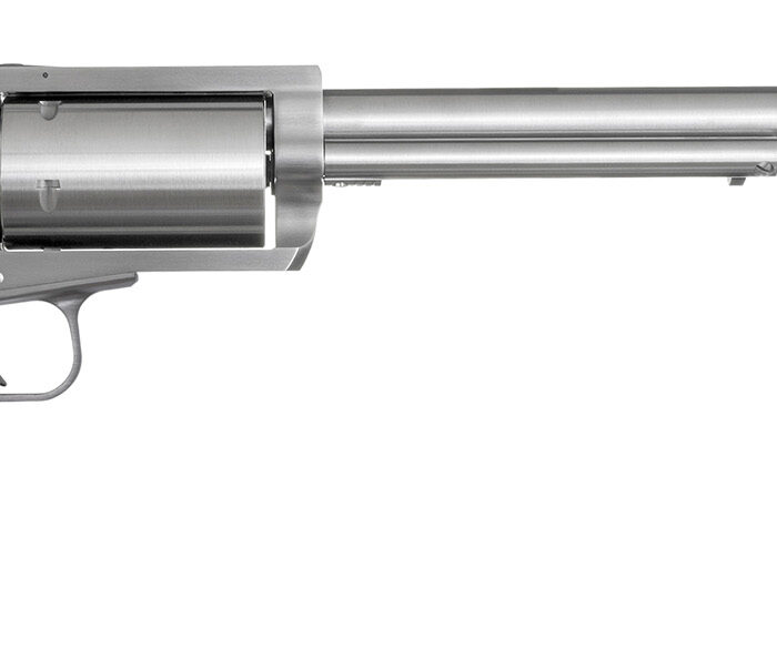 Magnum Research BFR460SW10 BFR Long Cylinder Large Frame 460 S&W Mag 5 Shot, 10" Brushed Stainless Steel Barrel, Cylinder & Frame, Black Rubber Grip, Exposed Hammer