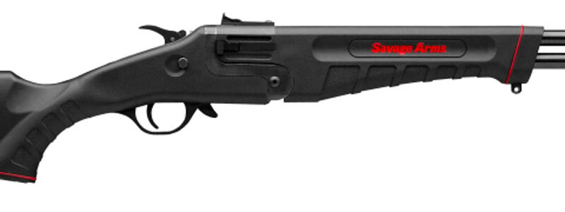 Savage Arms 22434 42 Takedown Compact 22 LR/410 Gauge 1rd 20" Satin Black Sporter Barrel, Satin Black Carbon Steel Receiver, Matte Black Fixed Synthetic Stock, Ambidextrous