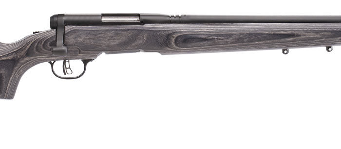 Savage Arms 96970 B.MAG  Full Size 17 WSM 8+1 22" Matte Black Heavy Barrel, Matte Black Drilled & Tapped Carbon Steel Receiver, Satin Gray Varmint Beavertail Laminate Stock, Right Hand