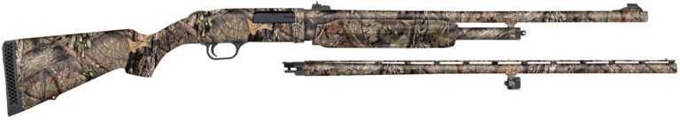 Mossberg 54183 500 Combo 20 Gauge 5+1 3" 26" Overall Mossy Oak Break-Up Country, Vent Rib/24" Slugster Barrels,  Fixed Synthetic Stock, Fully Rifled Bore Choke