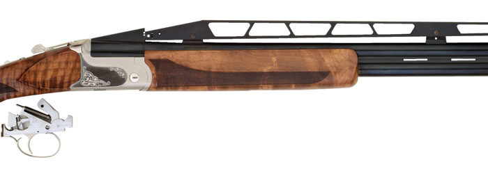 TriStar 35420 TT-15A Deluxe Double Combo 12 Gauge 3" 32" 2rd, 3" 34" 1rd Adjustable Rib Barrels Silver Rec Walnut Fixed with Adjustable Comb Stock Right Hand (Full Size) Includes 5 Extended MobilChoke