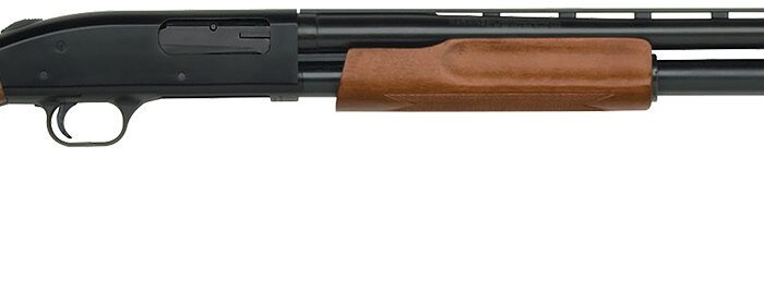 Mossberg 52132 500 Bantam Youth 12 Gauge Pump 3" 5+1 24" Blued Vent Rib Barrel, Blued Steel Receiver, Fixed Hardwood Stock, Right Hand, Accu-Set Chokes