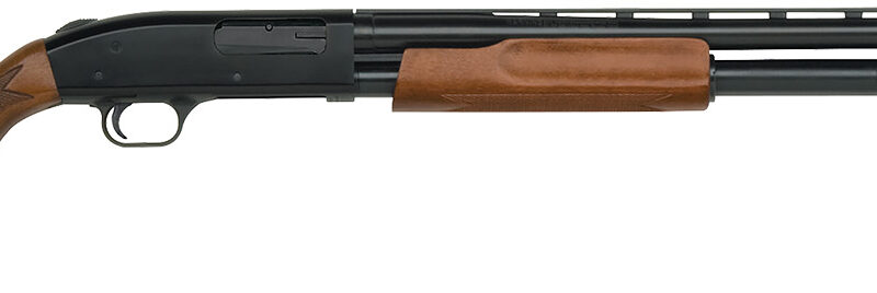 Mossberg 52132 500 Bantam Youth 12 Gauge Pump 3" 5+1 24" Blued Vent Rib Barrel, Blued Steel Receiver, Fixed Hardwood Stock, Right Hand, Accu-Set Chokes
