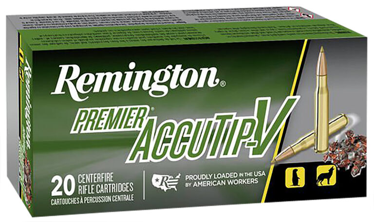 Remington Ammunition 29165 Premier Accutip-V 17RemFireball 20gr AccuTip V 20 Per Box/10 Case