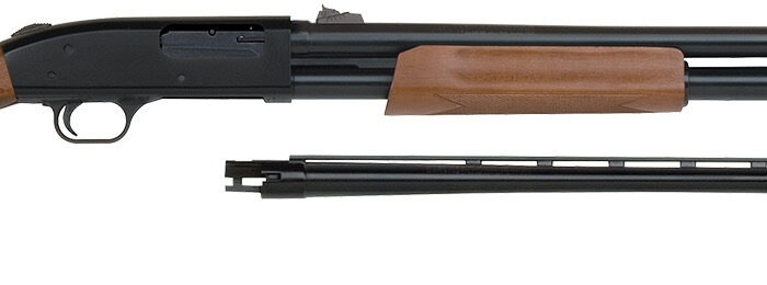Mossberg 54264 500 Combo 12 Gauge 5+1 3" 24" Slugster/28" Vent Rib Steel Barrels, Dual Extractors,  Blued Steel Receiver w/Integral Scope Mount, Fixed Wood Stock, Fully Rifled Bore Choke