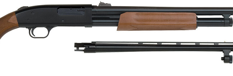 Mossberg 54264 500 Combo 12 Gauge 5+1 3" 24" Slugster/28" Vent Rib Steel Barrels, Dual Extractors,  Blued Steel Receiver w/Integral Scope Mount, Fixed Wood Stock, Fully Rifled Bore Choke