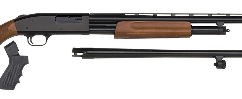Mossberg 54169 500 Combo 12 Gauge 5+1 3" Blued 28" Vent Rib/18.5" Security Barrels, Blued Steel Receiver, Dual Extractors, Fixed Wood w/Black Pistol Grip Stock, Includes Cylinder Bore Accu-Set Choke