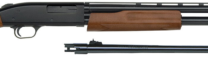 Mossberg 54188 500 Bantam Combo Youth 20 Gauge Pump 3" 5+1 Blued 22" Vent Rib/24" Fully-Rifled Barrels, Blued Steel Receiver, Fixed Wood Stock, Right Hand, Accu-Set Full Rifled Bore Choke