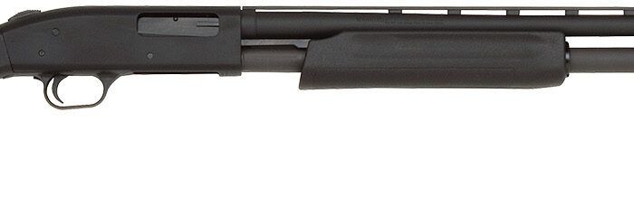 Mossberg 56436 500 All Purpose Full Size 20 Gauge Pump 3" 5+1 26" Matte Blued Vent Rib Barrel, Matte Blued Integral Scope Mount Steel Receiver, Fixed Black Synthetic Stock, Right Hand, Accu-Set Chokes