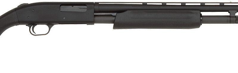 Mossberg 56436 500 All Purpose Full Size 20 Gauge Pump 3" 5+1 26" Matte Blued Vent Rib Barrel, Matte Blued Integral Scope Mount Steel Receiver, Fixed Black Synthetic Stock, Right Hand, Accu-Set Chokes