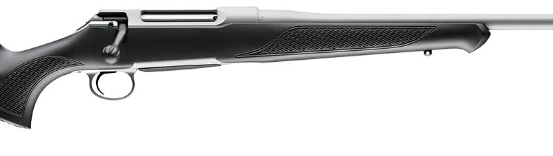 Sauer S1SX65P 100 Silver XT Full Size 6.5 PRC 4+1 22" Stainless Steel Cerakote Barrel, Stainless Cerakote Drilled & Tapped Steel Receiver, Black Max Synthetic Stock