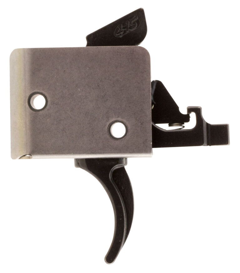 CMC Triggers 93502 Drop-In  Two-Stage Curved Trigger w/ 2-4 lbs Draw Weight & Black/Silver Finish