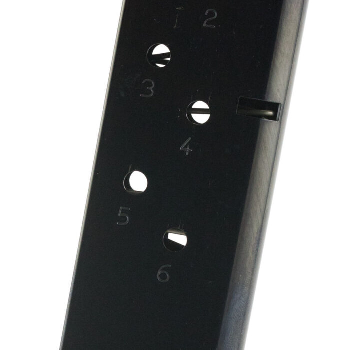 Mec-Gar MGCO4506B Standard  Blued Detachable 6rd 45 ACP for 1911 Officer