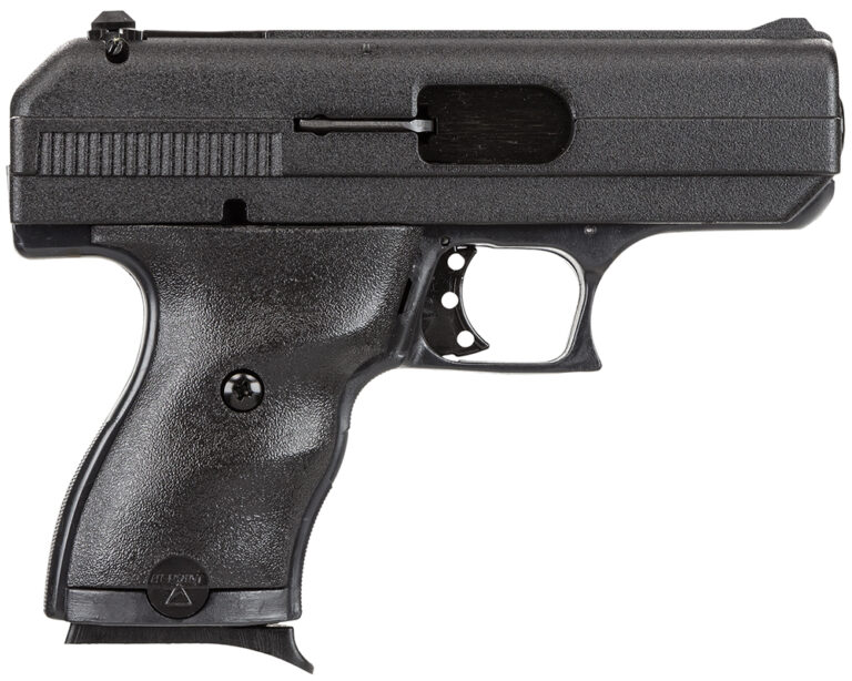 Hi-Point 9NYLOC C9  9mm Luger 8+1 3.50" Black Steel Barrel, Black Powder Coated Serrated Slide, Frame & Polymer Grips, Nylon Holster