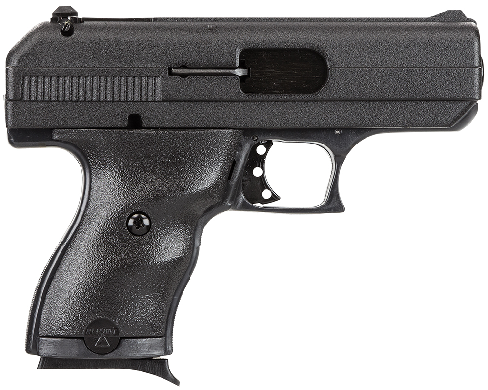 Hi-Point 9NYLOC C9  9mm Luger 8+1 3.50" Black Steel Barrel, Black Powder Coated Serrated Slide, Frame & Polymer Grips, Nylon Holster