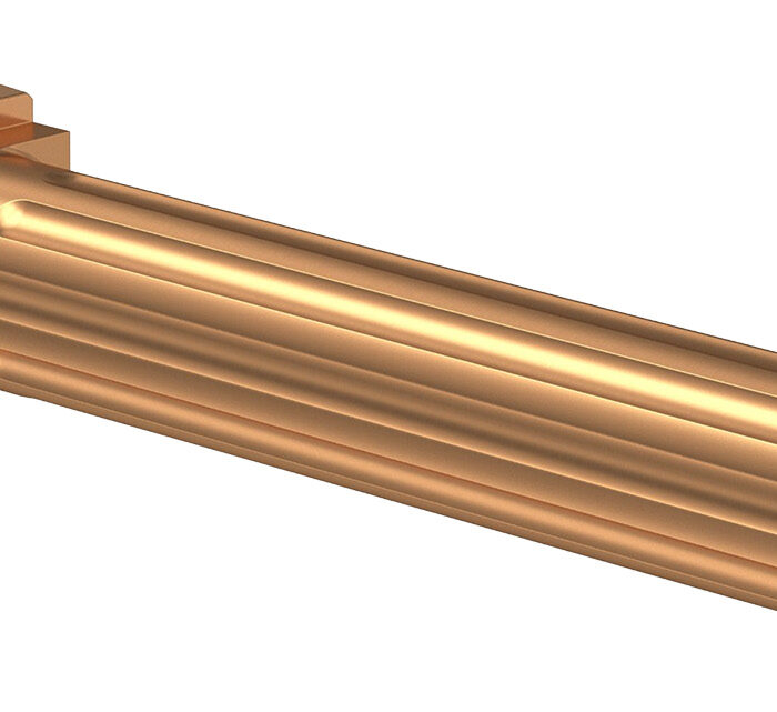 CMC Triggers 75513 Match Precision  Compatible w/Glock 17 Gen3-4 9mm Luger 4.48" Bronze DLC Stainless Steel Fluted/Match Grade/Threaded Barrel