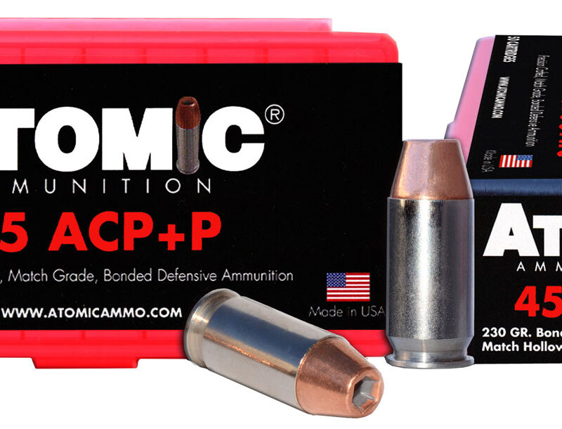 Atomic Ammunition 00433 Pistol Precision Craft 45ACP +P 230gr Bonded Match Hollow Point 50 Per Box/10 Case