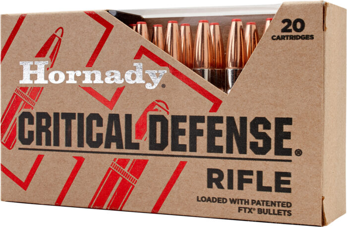 Hornady 80920 Critical Defense  308Win 155gr Flex Tip eXpanding 20 Per Box/10 Case